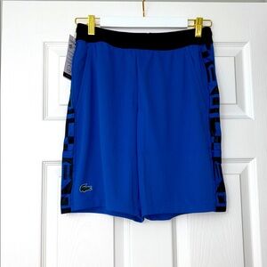 NWT Lacoste Men's Blue and Black Athletic Shorts
